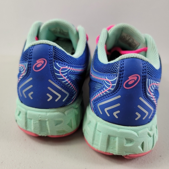Asics Noosa GS Blue pinkSport Athletic Running Women Sz 5 - Picture 9 of 10